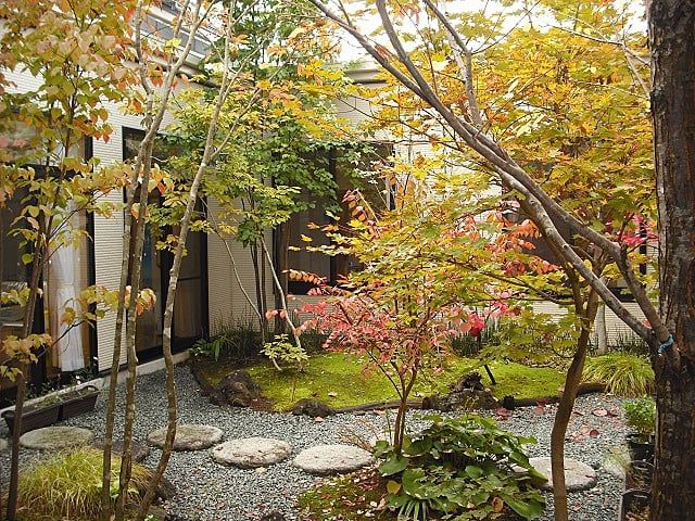 秋を感じられる庭