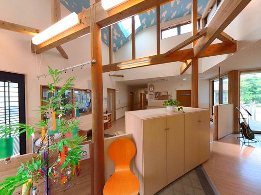 明るい交流スペース