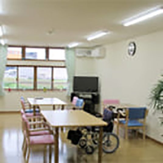 明るい共有スペース