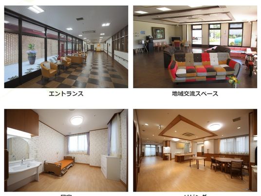 明るい廊下と休憩椅子の並ぶ空間  