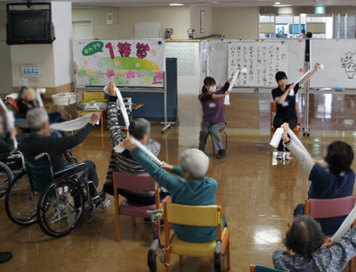 健康体操を行う多目的室
