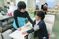 健康チェックの場面
