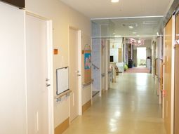 明るい廊下の様子