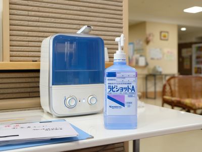 清潔感のある休憩室風景