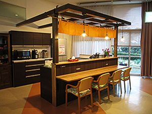 キッチンの温かい空間