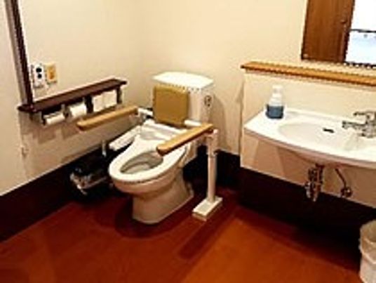 安全な設備のトイレ