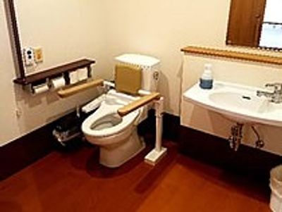 安全な設備のトイレ