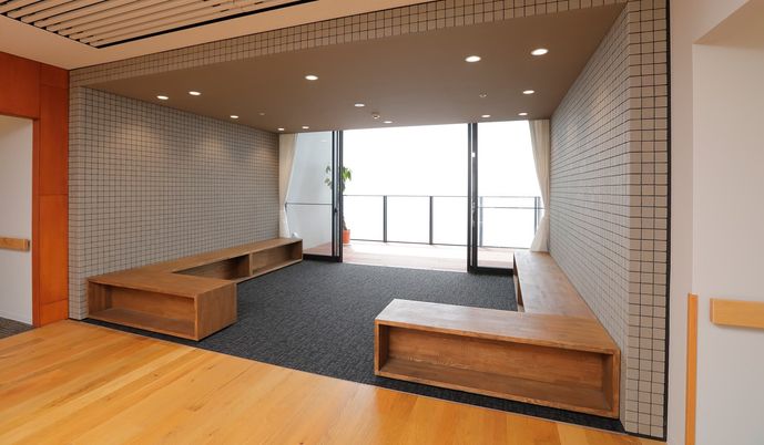 広々とした休憩室