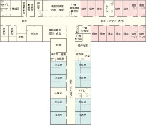 施設の見取り図