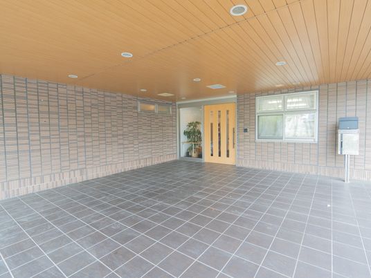 開放感のある玄関