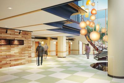 明るいエントランス