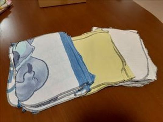 タオルが積まれた状態
