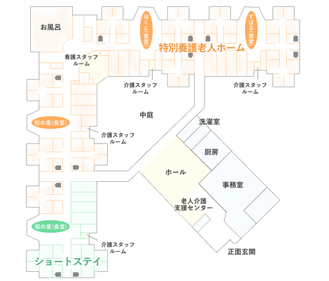 平面図の施設配置図