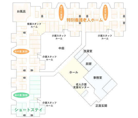 平面図の施設配置図
