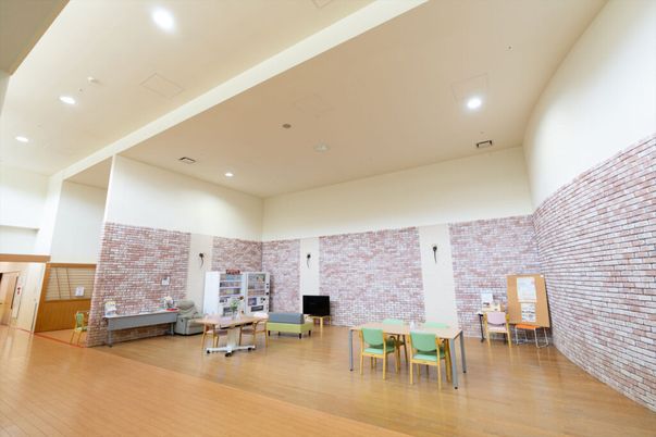 明るい共有スペース