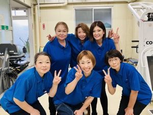 スタッフが集まる機能訓練室