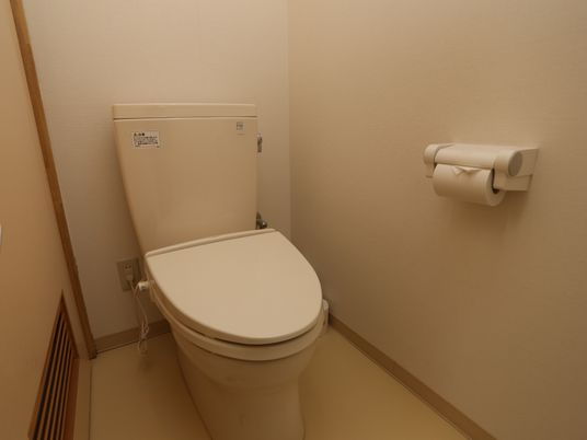 清潔なトイレの一角