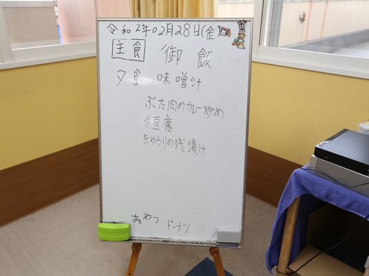 掲示板のある部屋