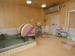 清潔な浴室設備とリフト