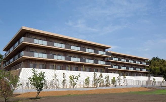 広々とした外観