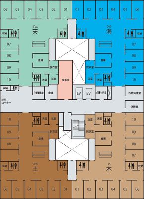施設のフロアプラン