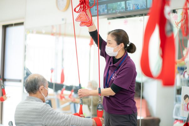 運動サポートのスタッフ