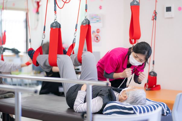 機能訓練が行われている部屋