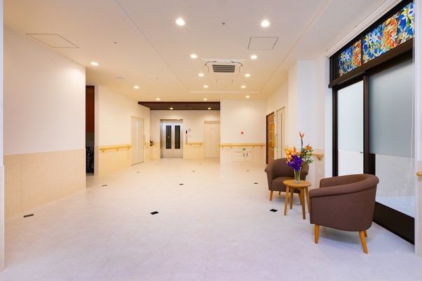 明るい共有スペース