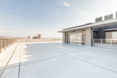 広々とした屋上