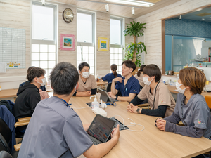 職員会議の食堂  