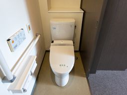 清潔なトイレの設備
