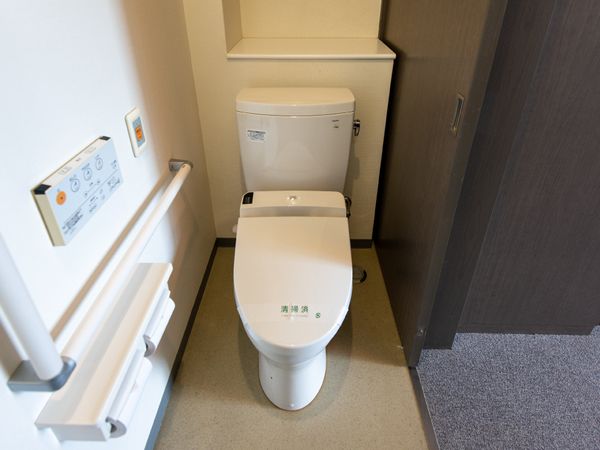 清潔なトイレの設備