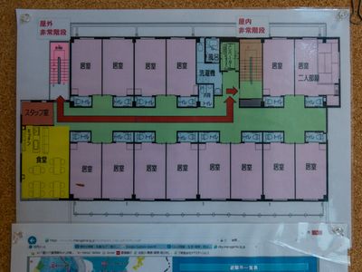 施設の案内図掲示