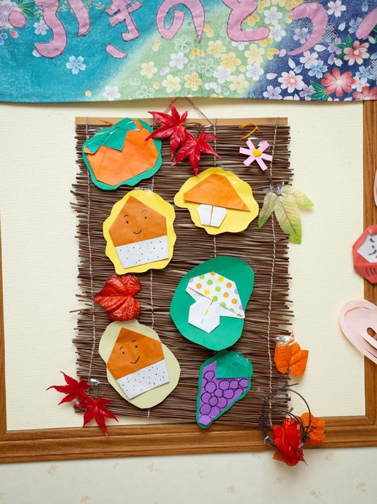 手作り掲示物の壁面