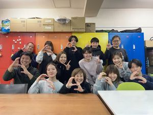 スタッフ集合の休憩室