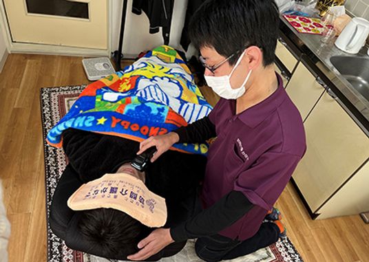 温かいケアの様子