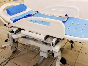介護用ベッドの浴室  