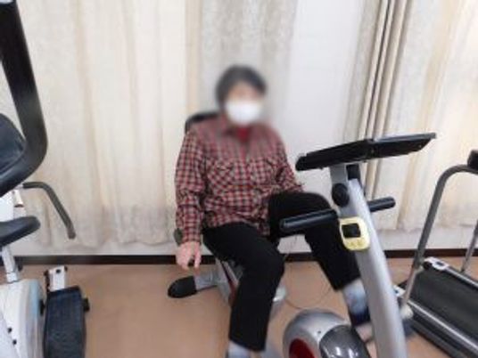 運動器具を使う様子