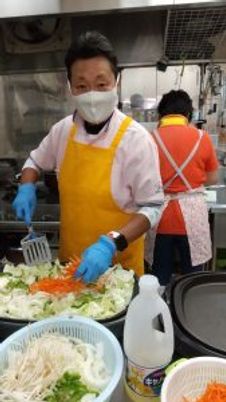調理中の様子キッチン