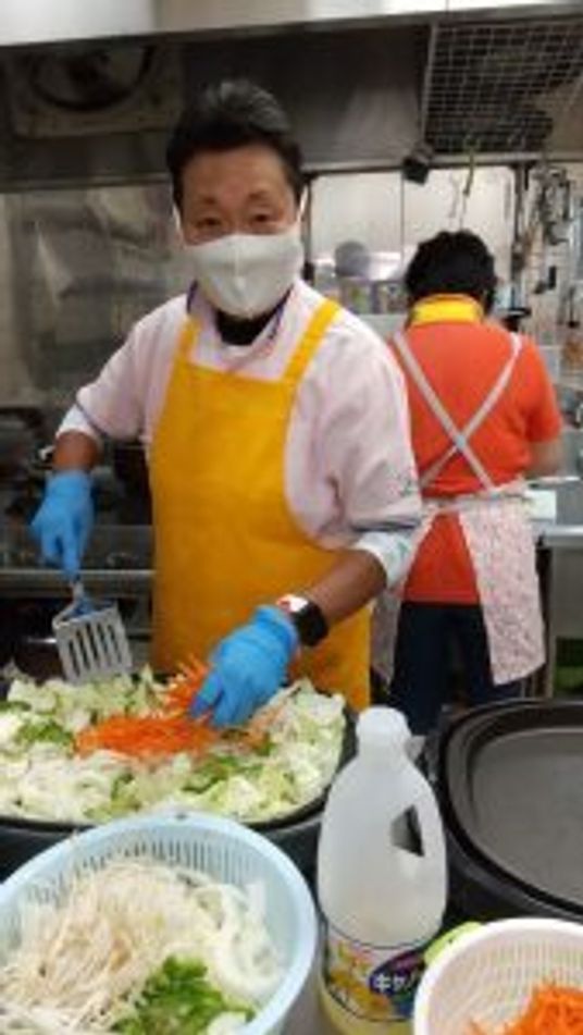 調理中の様子キッチン