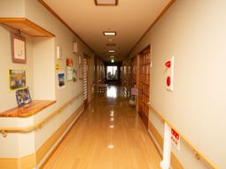 明るい廊下の様子