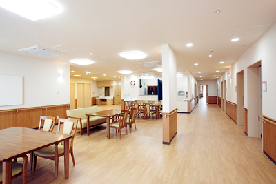 広々とした共用スペース