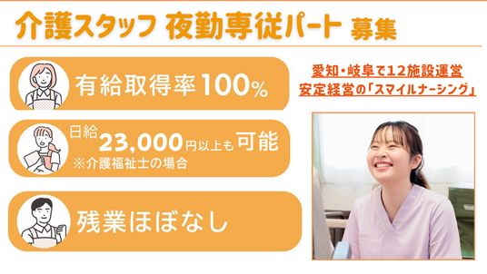 笑顔のスタッフイメージ