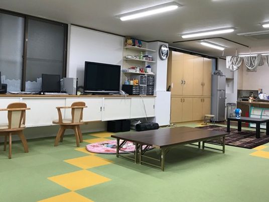 広い共有リビング  