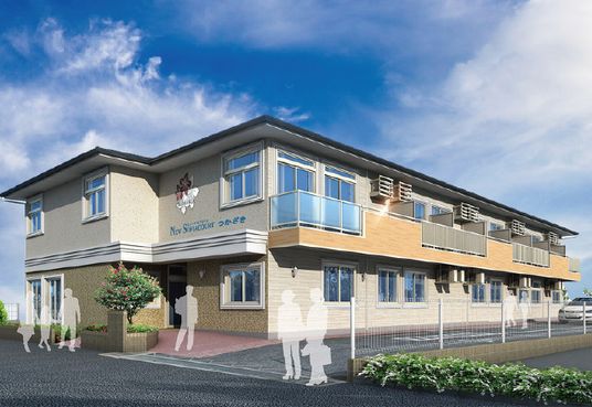 新しい建物の外観