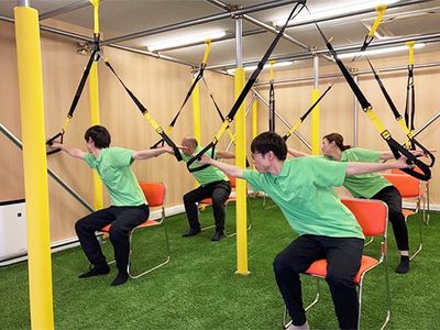 運動器具のある部屋