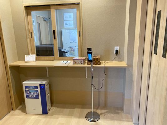 エントランスの受付エリア