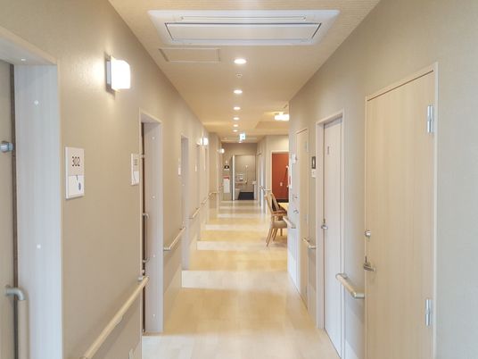 清潔感のある廊下
