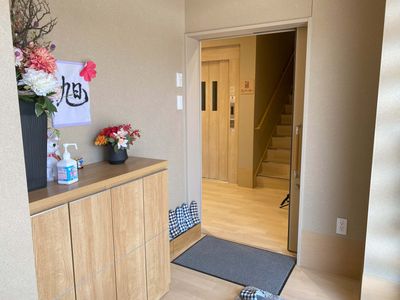 ゆったりしたエントランス