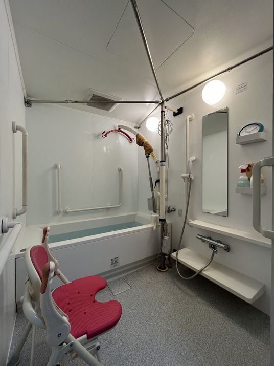 設備充実の浴室仕事